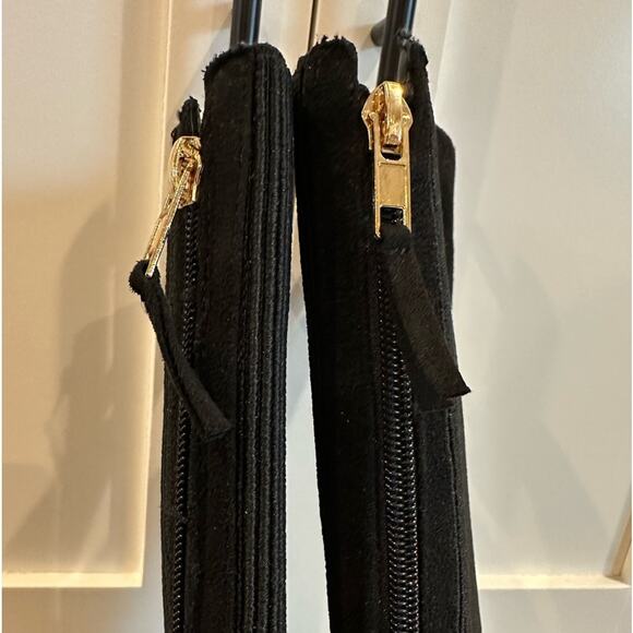 Anne Klein Audrey Tall Riding Boots Knee High Black iFlex Low Block Heel Size 7 - Picture 12 of 12